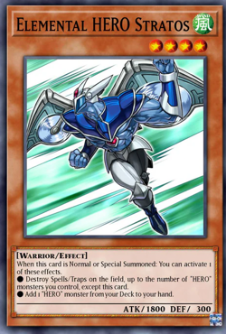Elemental HERO Stratos BLC1-EN003 Secret Rare NM yugioh - Image 1