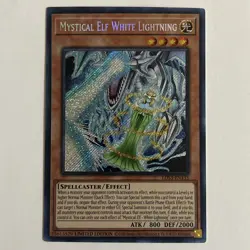 Mystical Elf White Lightning Limited Edition Secret Rare LDS3-EN135 Yu-Gi-Oh! NM - Image 1