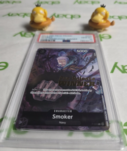 PSA 10 Smoker P 025 Pre Release Winner Gold Stamp Promo One Piece Card Game - Image 3
