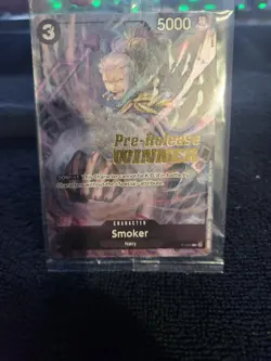 One Piece Card Game Smoker Winner P-025 Pre Release OP2 Sealed Promo Prerelease - Image 1