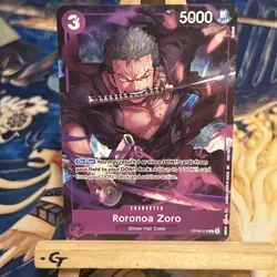 One Piece TCG - Welcome Promo - Roronoa Zoro - Full Art - OP09/076 - NM - Image 1