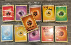 Pokemon Bulk Energy Card Lot Sealed Packs 11 Packs Pokemon W Collector Tin New - Image 1