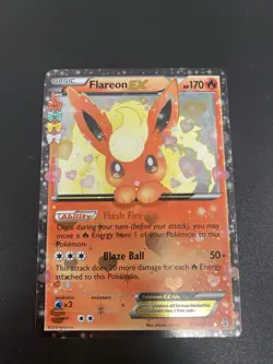 Pokemon TCG Generations Radiant Collection Flareon EX RC6/RC32 - Image 2