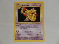 1999 Pokemon Game Base Set 1st Edition Shadowless #32 Kadabra - Image 1