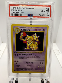 1999 Pokemon Game Kadabra 1st Edition PSA 10! - Image 1