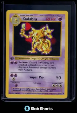 1999 POKEMON SET 1ST EDITION #32/102 KADABRA - Image 1