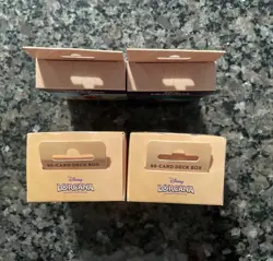 Disney Lorcana TCG - Lot of 2 80-card Deck Boxes & 2 Packs of 65 Card Sleeves! - Image 3