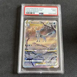 PSA 9 Glaceon V star GG40/GG70 MINT Crown Zenith Galarian Gallery Pokemon - Image 1