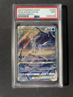 Glaceon VSTAR GG40/GG70 Crown Zenith: Galarian Gallery Holo Pokemon PSA 9 - Image 1