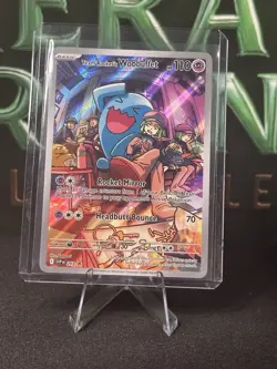 Pokemon TCG Destined Rivals Team Rockets Wobbuffet Promo Card 203 NM Condition - Image 1