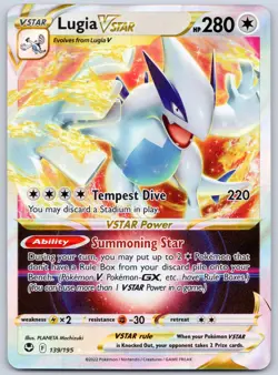 Lugia VSTAR 139/195 (NM) - SWSH12: Silver Tempest - Ultra Rare - Pokemon TCG - Image 1