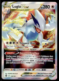 Pokemon TCG SWSH12: Silver Tempest #139/195 Lugia VSTAR NM - Image 1