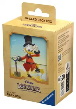 80 ct. Deck Box Scrooge McDuck Into the Inklands Disney Lorcana TCG - Image 1