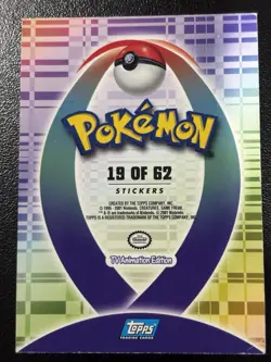 Pokemon Topps Johto League Champions Lanturn #171 Sticker Card 19 of 62 LP - Image 2