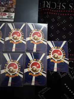 Japanese 1996 Vintage Pokemon Team Rocket Card Lot Of 9 With Empty Pack NM - Image 4