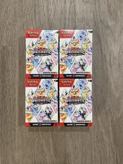 Pokemon TCG Prismatic Evolutions Booster Bundle - Lot Of 4 - New Factory Sealed - Image 1