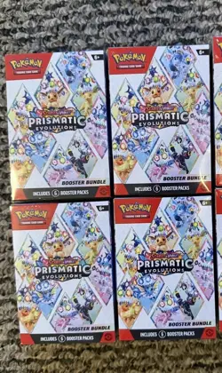 Prismatic Evolutions Pokemon TCG Booster Bundle New Factory Sealed Lot Of 4 - Image 1