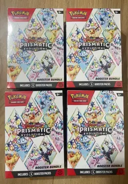 Pokemon TCG: Prismatic Evolutions Booster Bundle - FACTORY SEALED - Lot Of 4! - Image 1