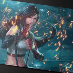 Ultra PRO - Final Fantasy x Universes Beyond Tifa, Martial Artist Playmat for Ma - Image 2