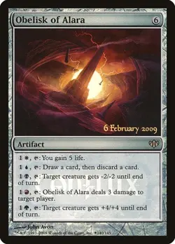 2x Obelisk of Alara - Foil Promo Launch Parties HP MTG - Image 1