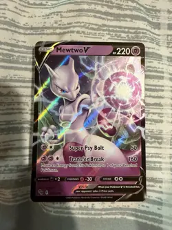 Pokemon TCG Mewtwo v Holo Ultra Rare Card 030/078 Pokemon Go - Image 1