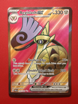 Pokemon TCG Aegislash ex 230/182 Paradox Rift Holo Ultra Rare/Full Art Card - Image 1