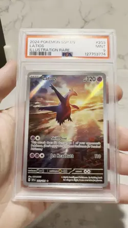 Latios 203/191 Sv08: Surging Sparks Holo PSA 9 Pokemon - Image 2