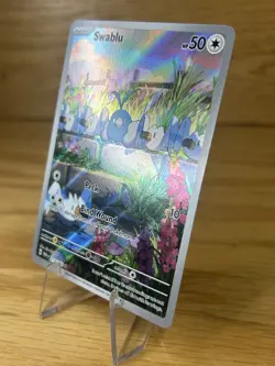 Pokemon TCG Swablu 213/182 Paradox Rift Full Art Illustration NM/M - Image 5