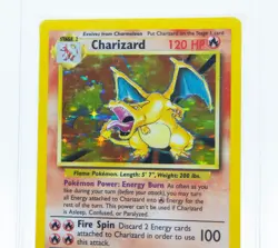 PSA 4 CHARIZARD 4/102 Holo Rare Base Set Unlimited WOTC 1999 - Pokemon Card - Image 2