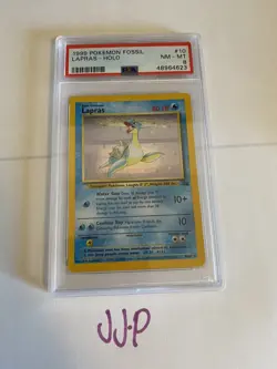 1999 Pokemon Fossil LAPRAS HOLO PSA 8 Pokemon NM Mint Rare #10 WOTC Vintage - Image 1