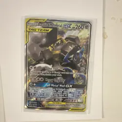Lucario & Melmetal GX SM192 Promo TAG TEAM GX Holo Steel Pokemon TCG Card - Image 1