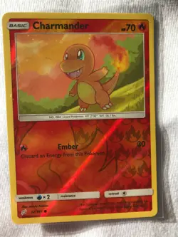 Charmander REVERSE HOLO RARE 12/181 Pokemon SM Team Up NM - Image 1