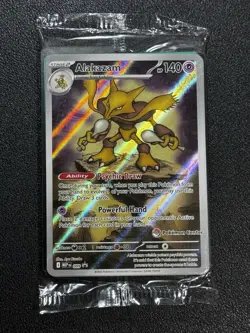 2025 Mega Evolution Pokemon Center Stamped Black Star Promo Alakazam 009 SEALED - Image 1