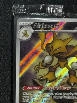 2025 Mega Evolution Pokemon Center Stamped Black Star Promo Alakazam 009 SEALED - Image 5