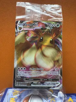 (SEALED) Eevee VMAX SWSH087 Black Star Promo Full Art Holo Pokemon TCG 1163 - Image 1