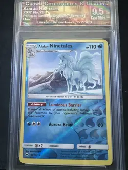 Pokemon Burning Shadows Cracked Ice Alolan Ninetales 28/147 Gem Mint CC&G 9.5 - Image 1