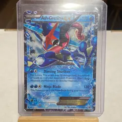 Ash-Greninja EX Pokemon TCG XY133 Black Star Promo DMG - Image 1
