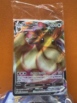 (SEALED) Eevee VMAX SWSH087 Black Star Promo Full Art Holo Pokemon TCG 1159 - Image 1