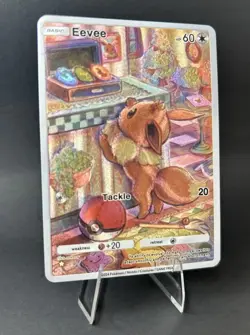 Pokemon Eevee Pocket TCG Custom Made Fan Art Holo With Texture NM - Image 5