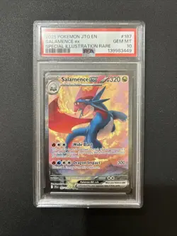 Pokemon TCG Salamence EX Journey Together Special Illustration Rare PSA 10 - Image 1