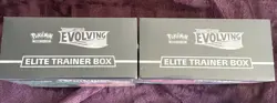 Pokemon TCG Sword & Shield Evolving Skies Elite Trainer Box Set of 2 ETBs Sealed - Image 4