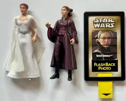 Star wars Princess Leia and Queen Padme Amidala figures in Flashback Photo - Image 2