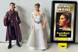 Star wars Princess Leia and Queen Padme Amidala figures in Flashback Photo - Image 4