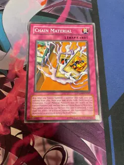 YUGIOH - CHAIN MATERIAL - COMMON - UNLIMITED - NM - PTDN - Image 1