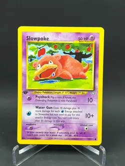 Pokemon Neo Genesis 1st Edition Slowpoke 73/111 Non Holo LP - Image 1