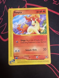 Pokemon TCG Ponyta 126/165 Expedition Common card - Image 1