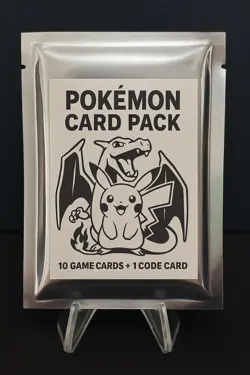Pokemon TCG Mystery Booster Pack Sealed Pack 10 Cards 3 Guaranteed Hits - Image 1