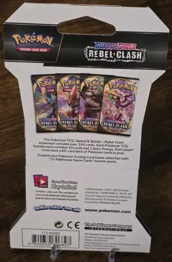 Pokemon TCG: Sword & Shield Rebel Clash Sleeved Booster Pack (10 Cards) 820650826528 - Image 2