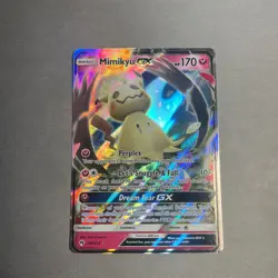 2018 Pokemon Lost Thunder - Mimikyu GX 149/214 Ultra Rare Holo Foil - LP - Image 1