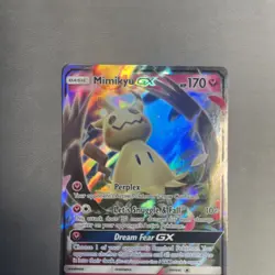 2018 Pokemon Lost Thunder - Mimikyu GX 149/214 Ultra Rare Holo Foil - LP - Image 3